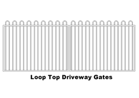 Loop Top Driveway Gates (code: DGLT)