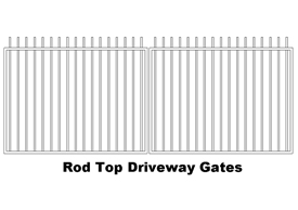 Rod Top Driveway Gates (code: DGRT)