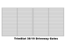TrimSlat 38/19 Driveway Gates (code: DGTS38)