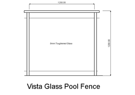 Vista Glass Pool Fence (code: PFVG)