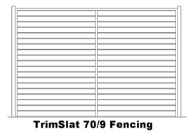 TrimSlat 70/9 Fencing (code: FTS70)