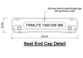 Seat End Cap Detail
