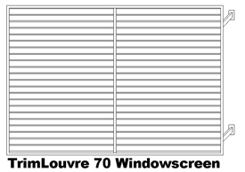 TrimLouvre 70 Windowscreen (code: WTL70)